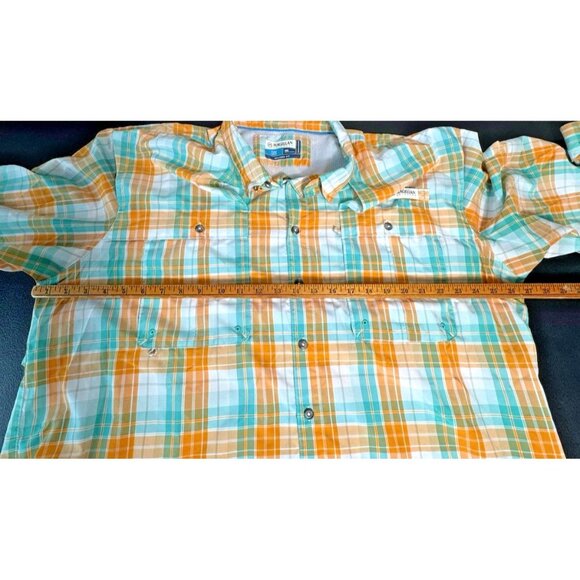MAGELLAN Fish Gear Aransas Pass Relaxed Fit L/S Vented Shirt Mens Size 2XL - Picture 3 of 9